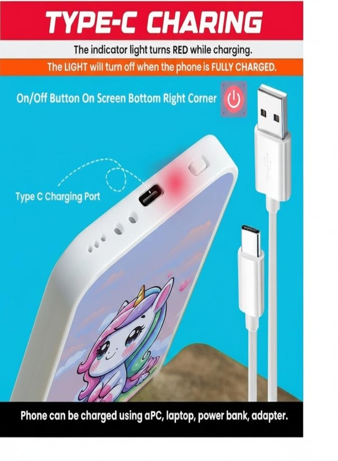 YUIOP - EduPhone Educational Type-C Rechargeable Musical Toy - 28 Functions Recording, Alphabet, Numbers, Varnmala, Animal Sounds, Nursery Rhymes in English & Hindi (Purple (Unicron Theme)) - Image 4